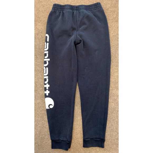 Carhartt Sweatpants Boys L (14-16) Fleece Logo Drawstring Waist Jogger Black - Picture 1 of 7